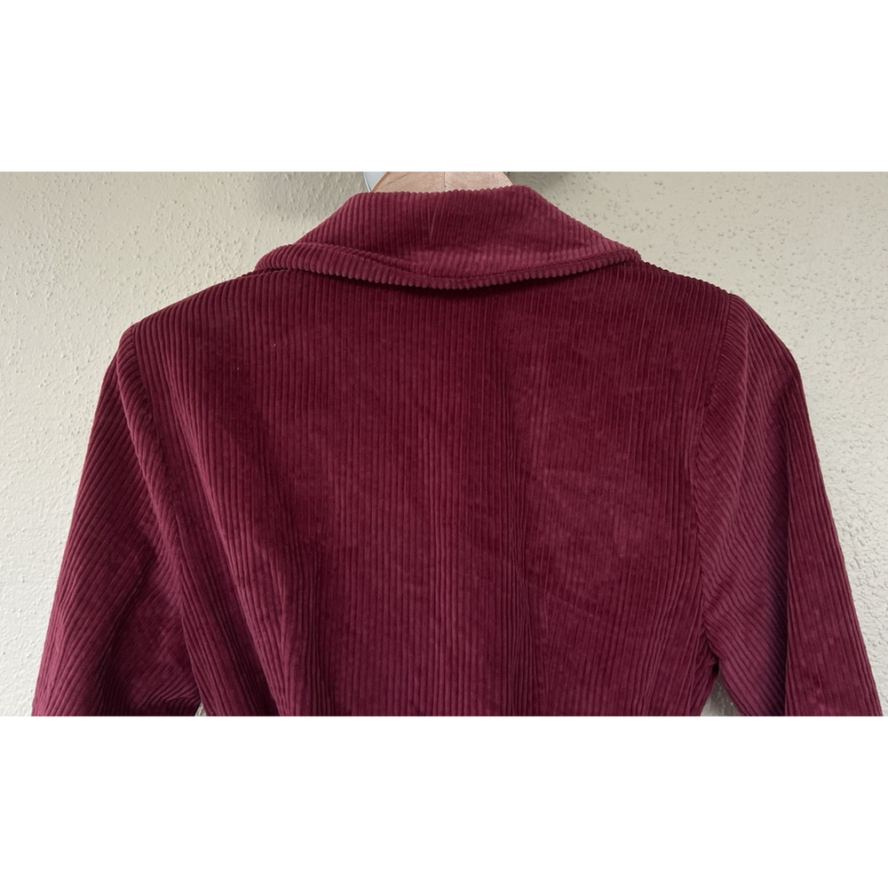 HOUSE OF HARLOW House 1960 x REVOLVE Burgundy Corduroy Lykke Blazer Belted Small - Picture 5 of 8